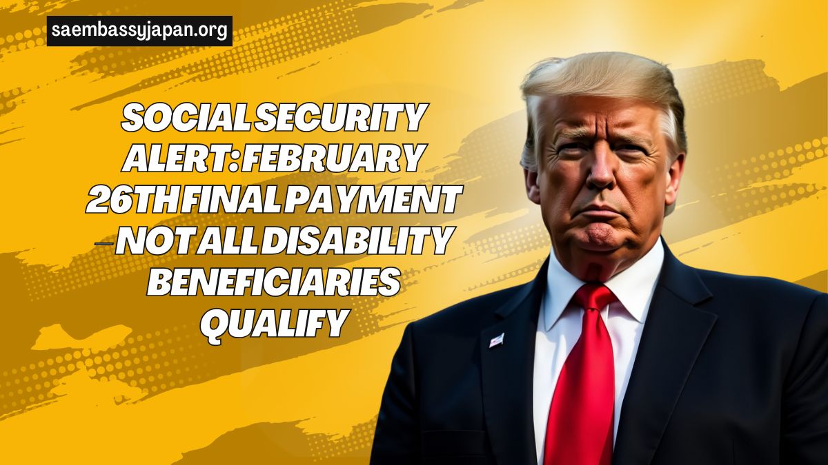 Social Security Alert: February 26th Final Payment – Not All Disability Beneficiaries Qualify