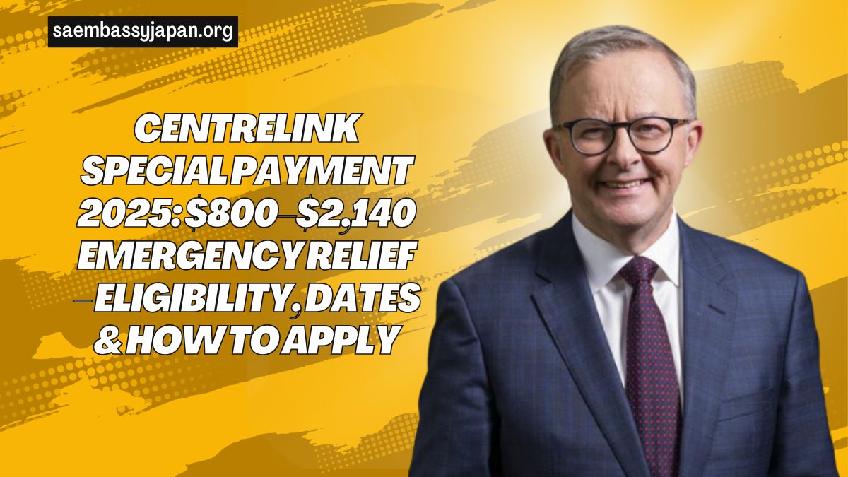 Centrelink Special Payment 2025: $800–$2,140 Emergency Relief – Eligibility, Dates & How To Apply