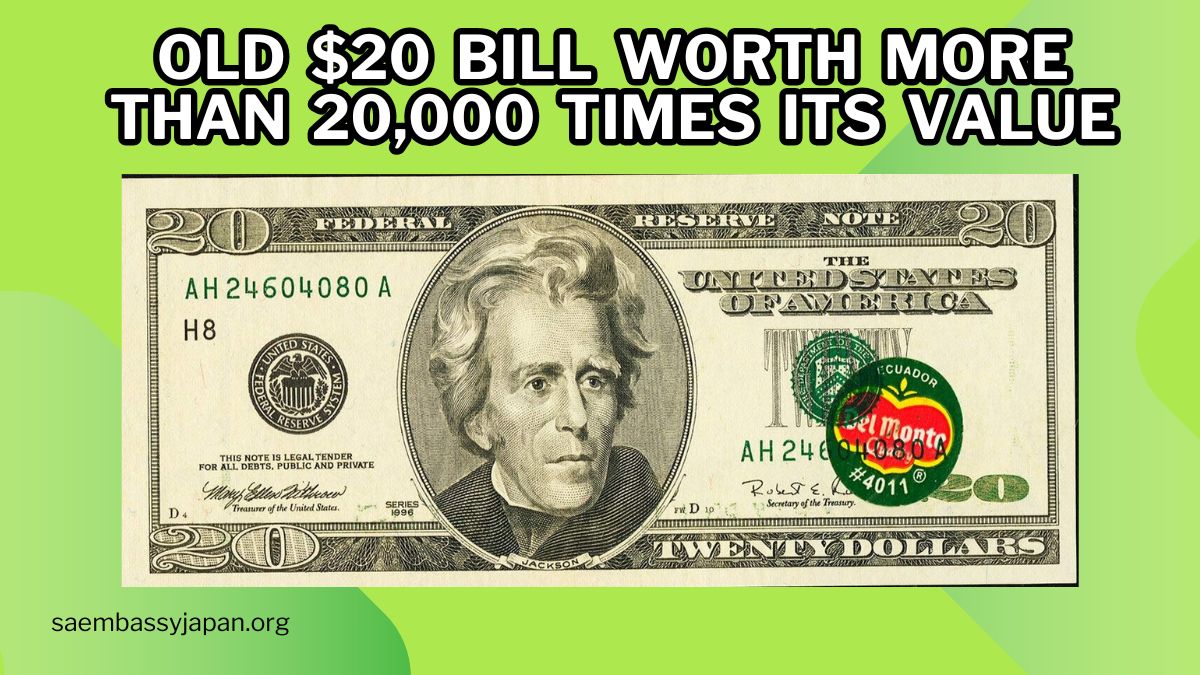 Old $20 Bill Worth More Than 20,000 Times Its Value