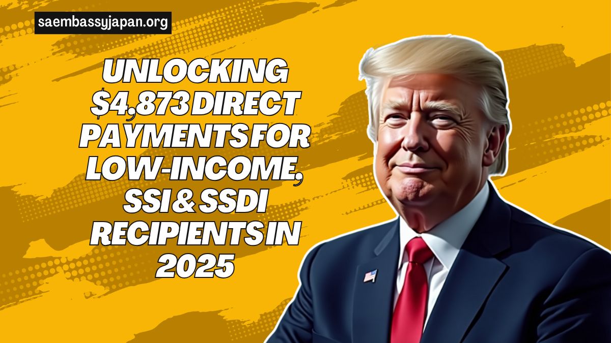 Unlocking $4,873 Direct Payments For Low-Income, SSI & SSDI Recipients In 2025