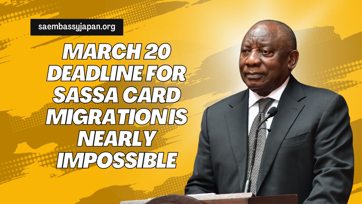 Deputy Minister Claims March 20 Deadline for SASSA Card Migration Is Nearly Impossible