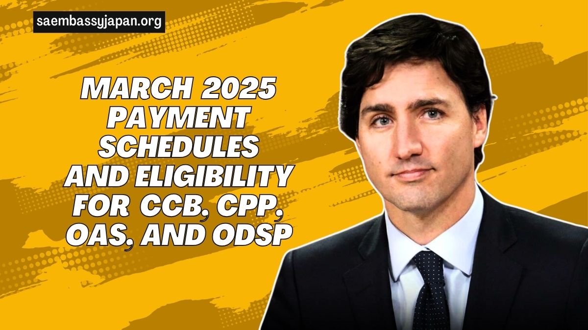 March 2025 Payment Schedules And Eligibility For CCB, CPP, OAS, And ODSP