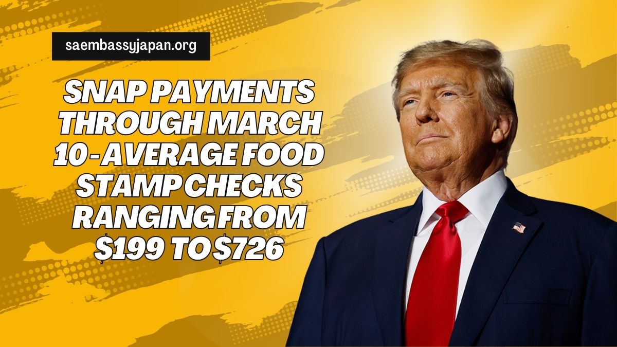 SNAP Payments Through March 10- Average Food Stamp Checks Ranging from $199 to $726